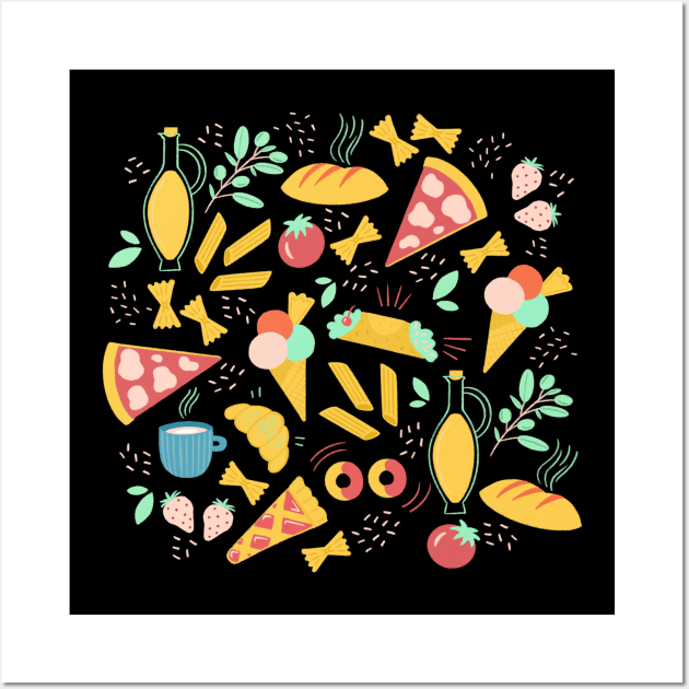 Italian food Wall Art by Valeria Frustaci 